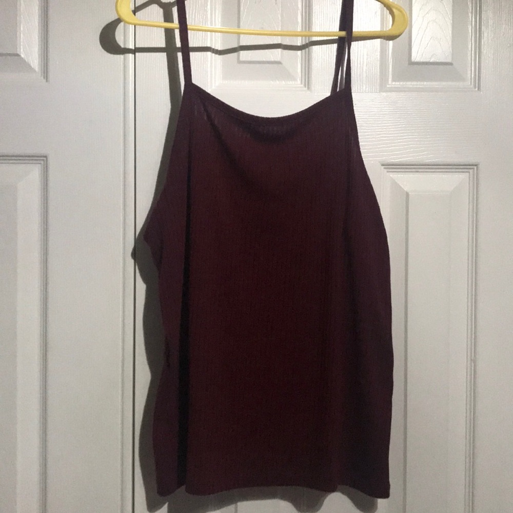 Burgundy tank top